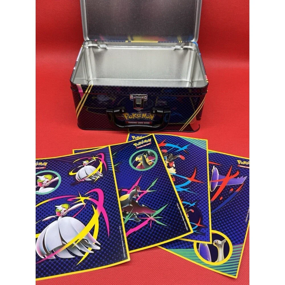 Pokemon TCG 2025 Fall Collector Chest Tin Lunchbox Lucario Gardevoir EMPTY